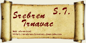 Srebren Trnavac vizit kartica